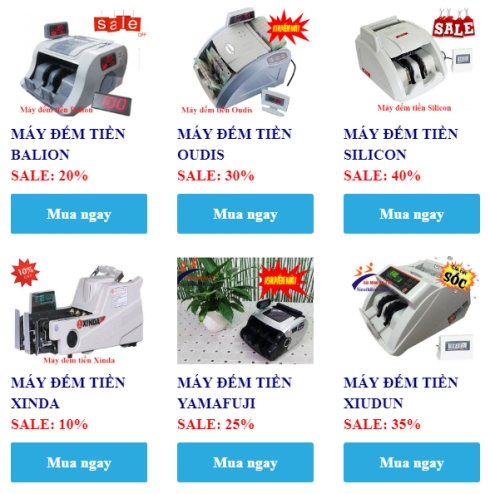 KHUYẾN MÃI MÁY ĐẾM TIỀN